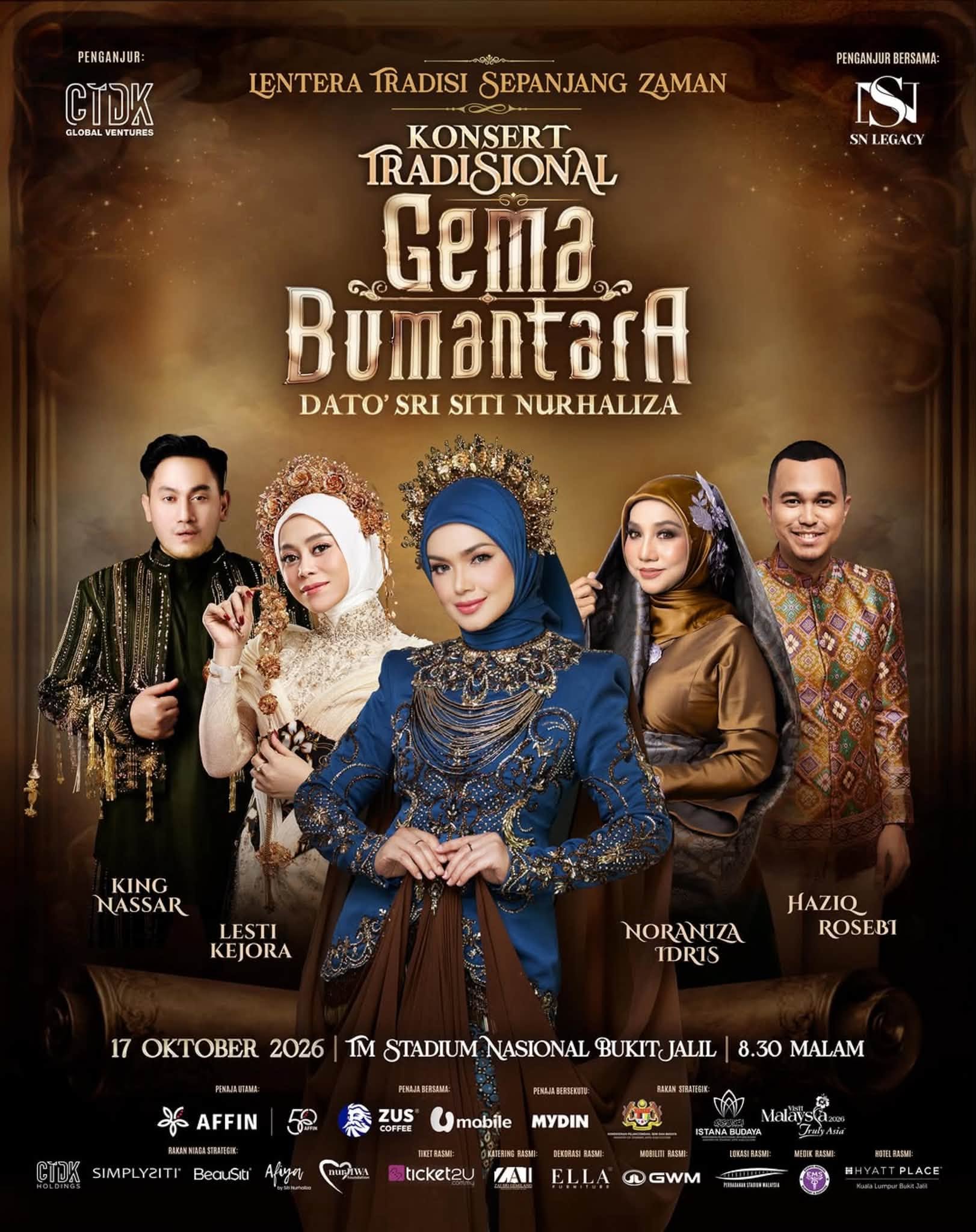 Poster for Konsert Gema Bumantara Dato' Sri Siti Nurhaliza