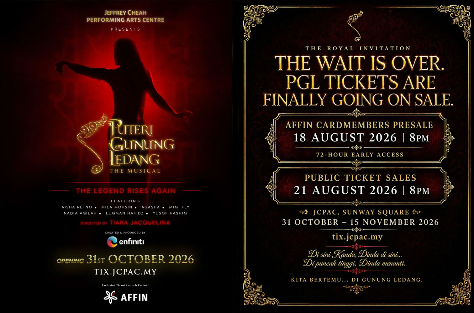 PGL The Musical Kembali Selepas 20 Tahun, Tiket Mula Dijual 18 Ogos Ini