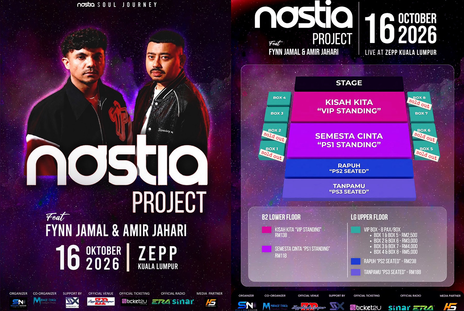 Nastia Project: Soul Journey Satukan Nastia, Fynn Jamal & Amir Jahari Di Zepp KL Oktober Ini