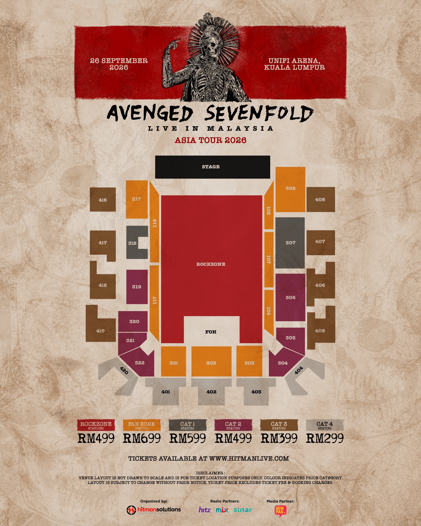Avenged Sevenfold Live in Malaysia 2026