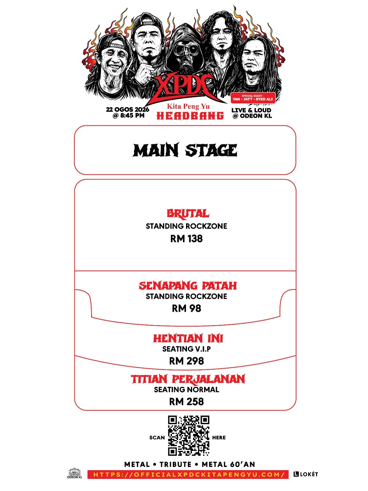 XPDC Kita Peng Yu Head Bang Live & Loud At Odeon KL