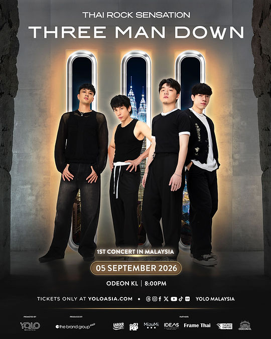 Poster for Three Man Down live in Kuala Lumpur