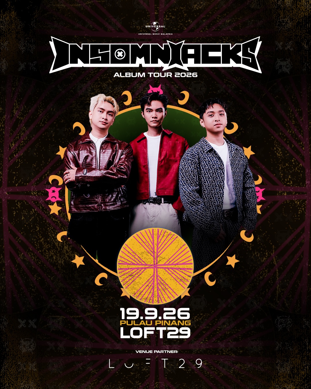 Poster for Insomniacks Album Tour (Pulau Pinang)