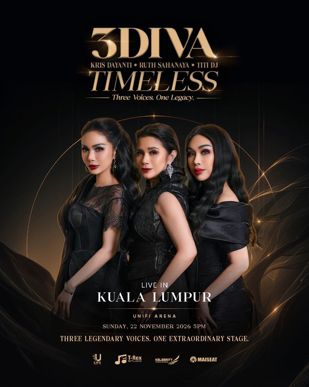 Poster for 3DIVA LIVE IN MALAYSIA 2026 [TIMELESS]