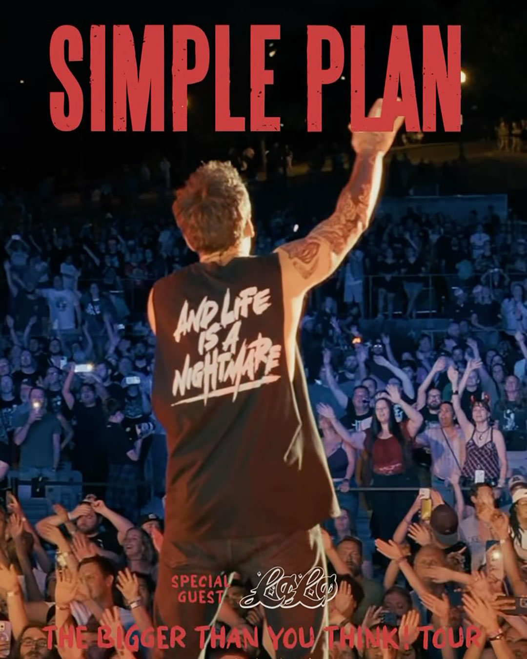 Poster for Simple Plan “Bigger Than You Think!” Tour – Malaysia