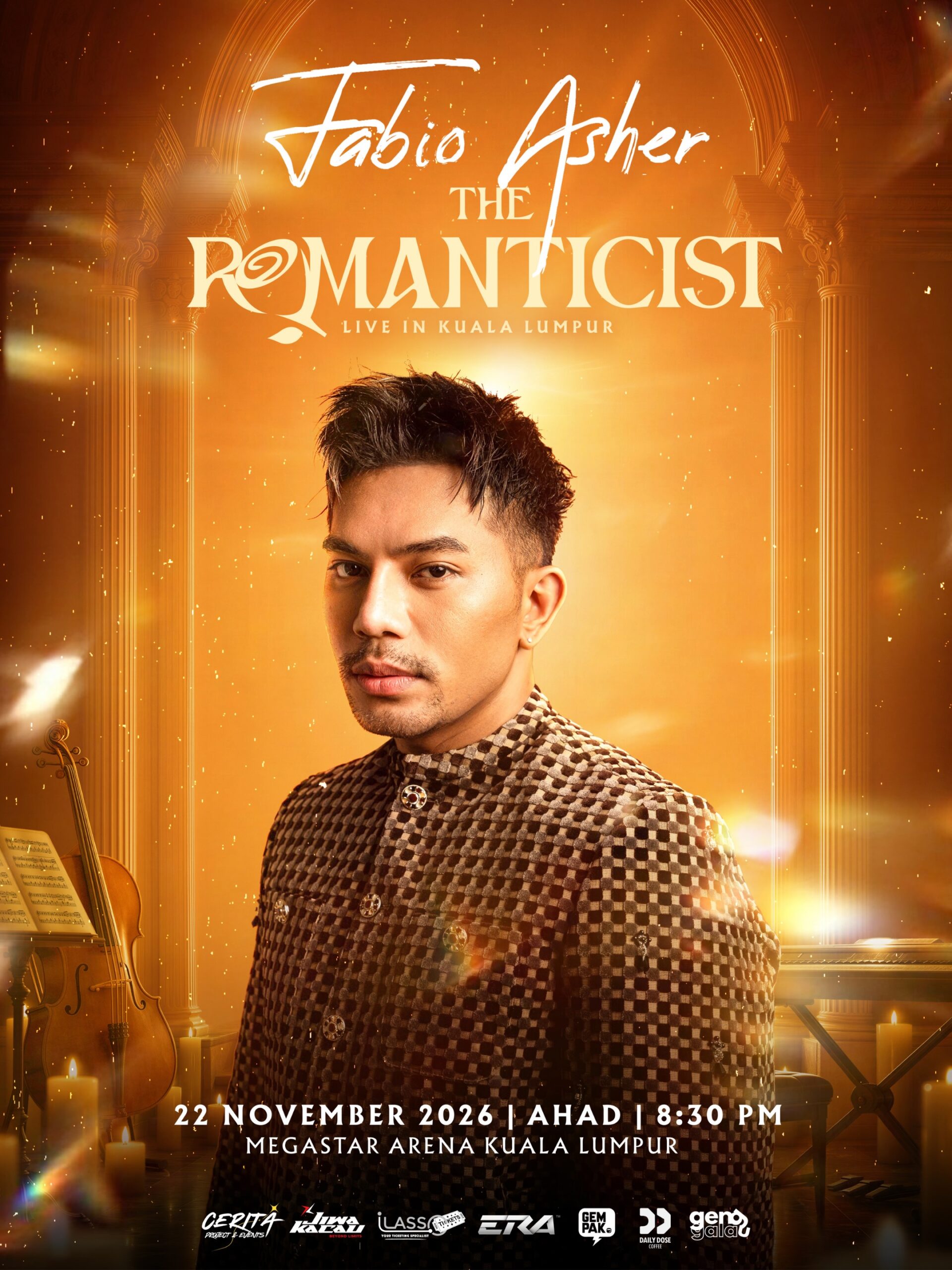 Poster for Fabio Asher The Romanticist Live in Kuala Lumpur