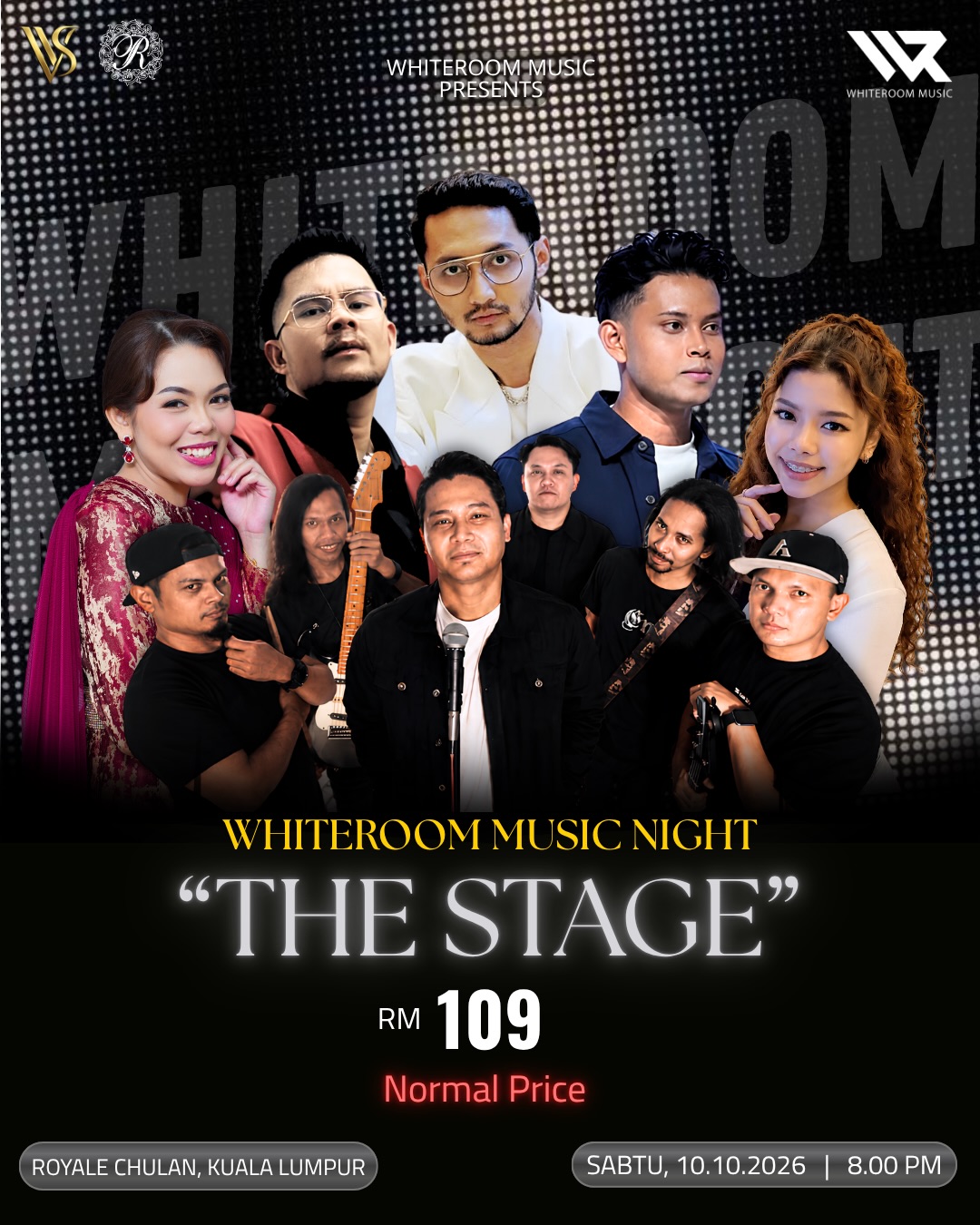 Poster for Whiteroom Music Night "The Stage"