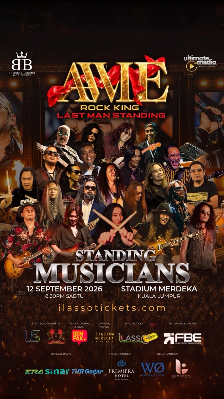 Awie Himpunkan 'Guitar Hero' di Konsert Rock King: Last Man Standing Sabtu Ini