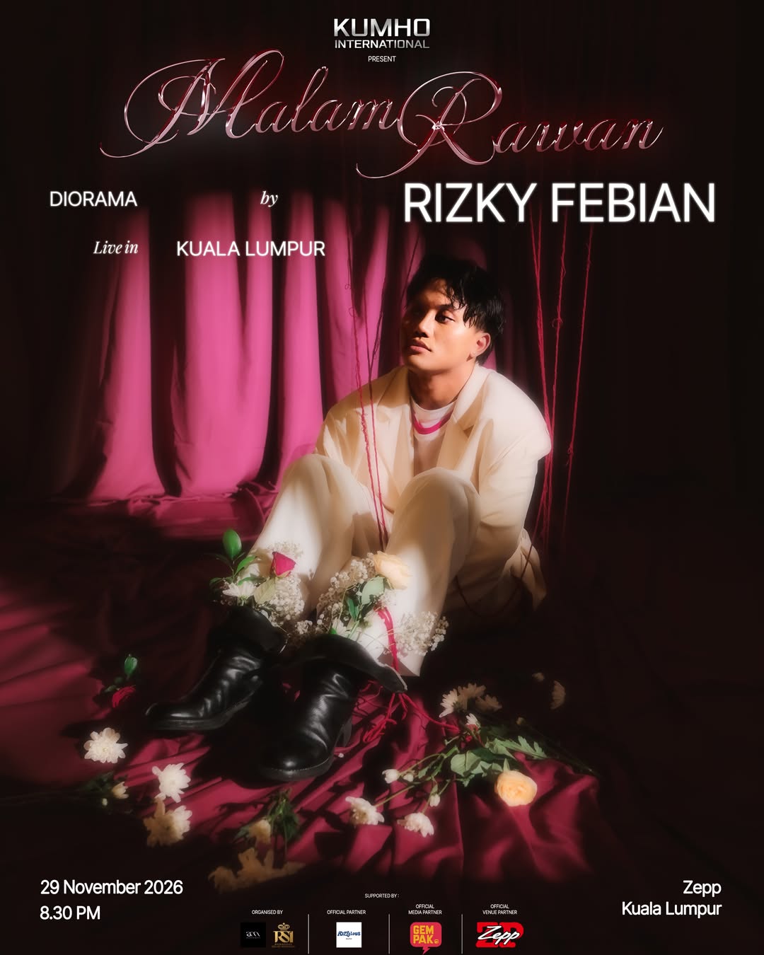 Poster for Malam Rawan, Diorama by Rizky Febian: Live in Kuala Lumpur