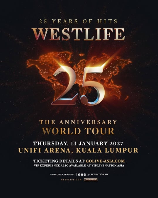 Poster for Westlife 25: The Anniversary World Tour