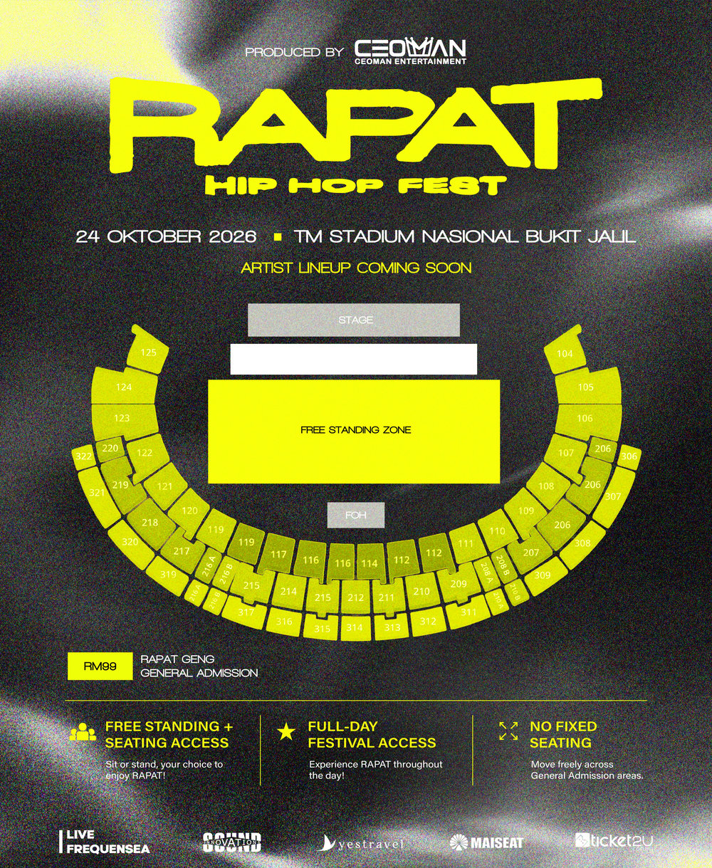 K-Clique, Bunga, Forceparkbois 'Headliner' RAPAT Hip Hop Fest
