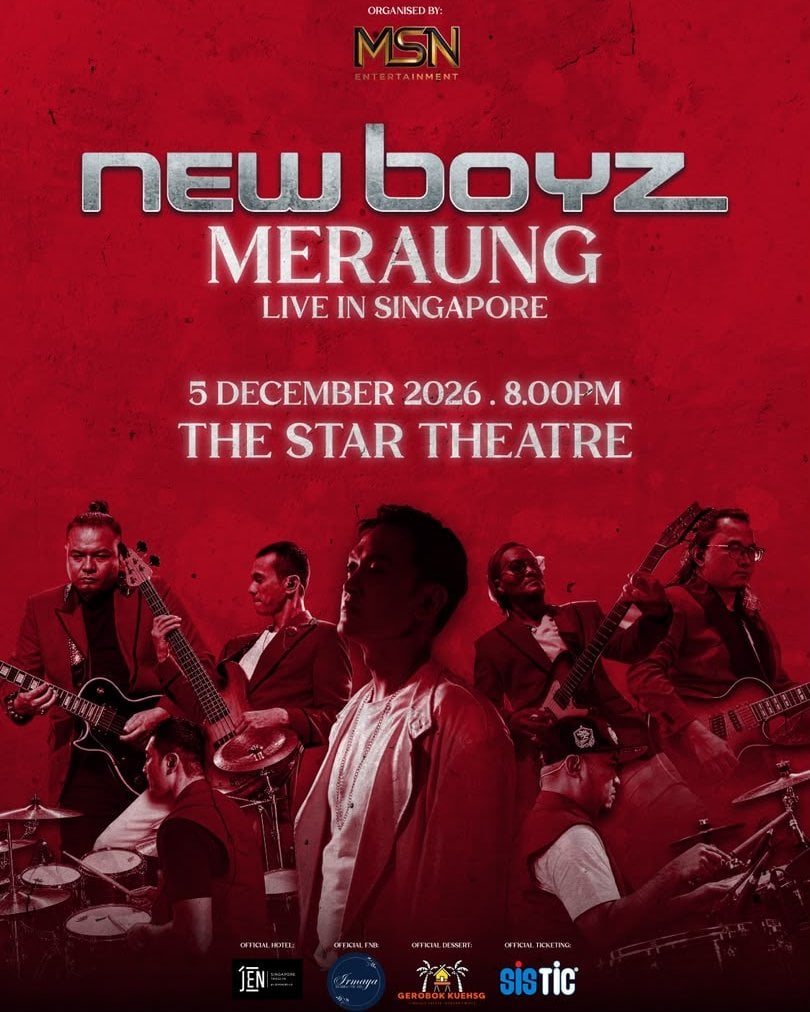 Poster for New Boyz Meraung – Live in Singapore