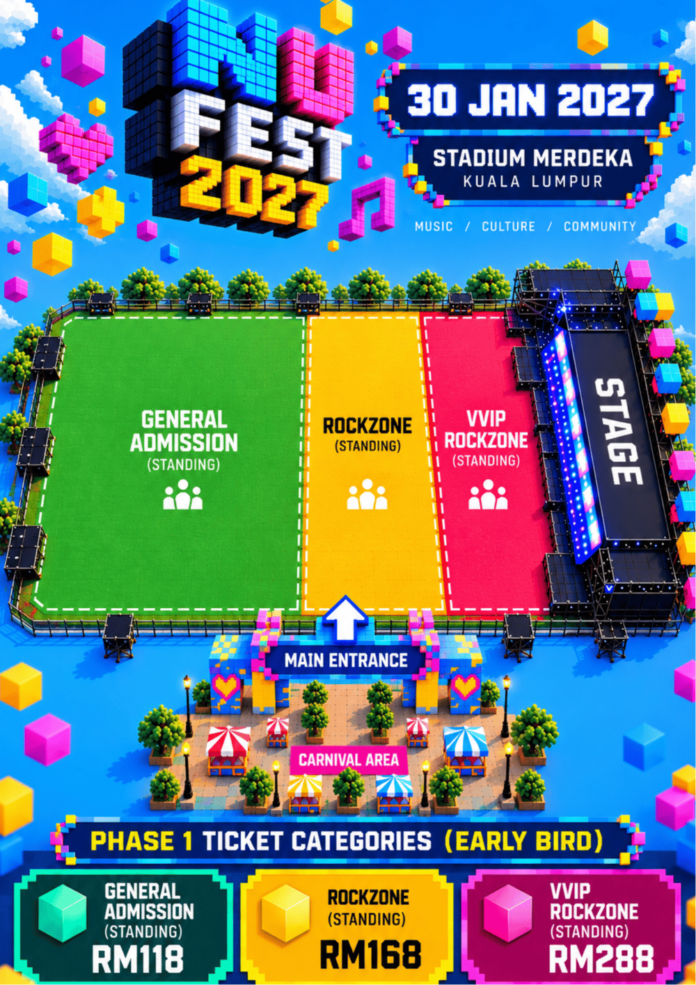 NU FEST 2027: Nidji, MASDO, The Changcuters 'Tawan' Stadium Merdeka Januari Depan