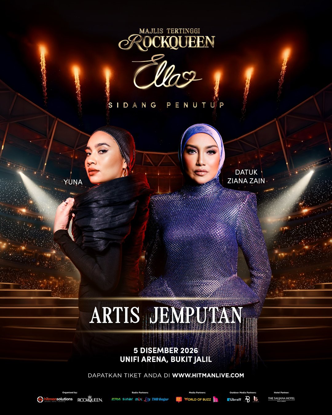 Tunaikan Hasrat Peminat, Ella Kembali Dengan 'Sidang Penutup' MTR di Unifi Arena Disember Ini