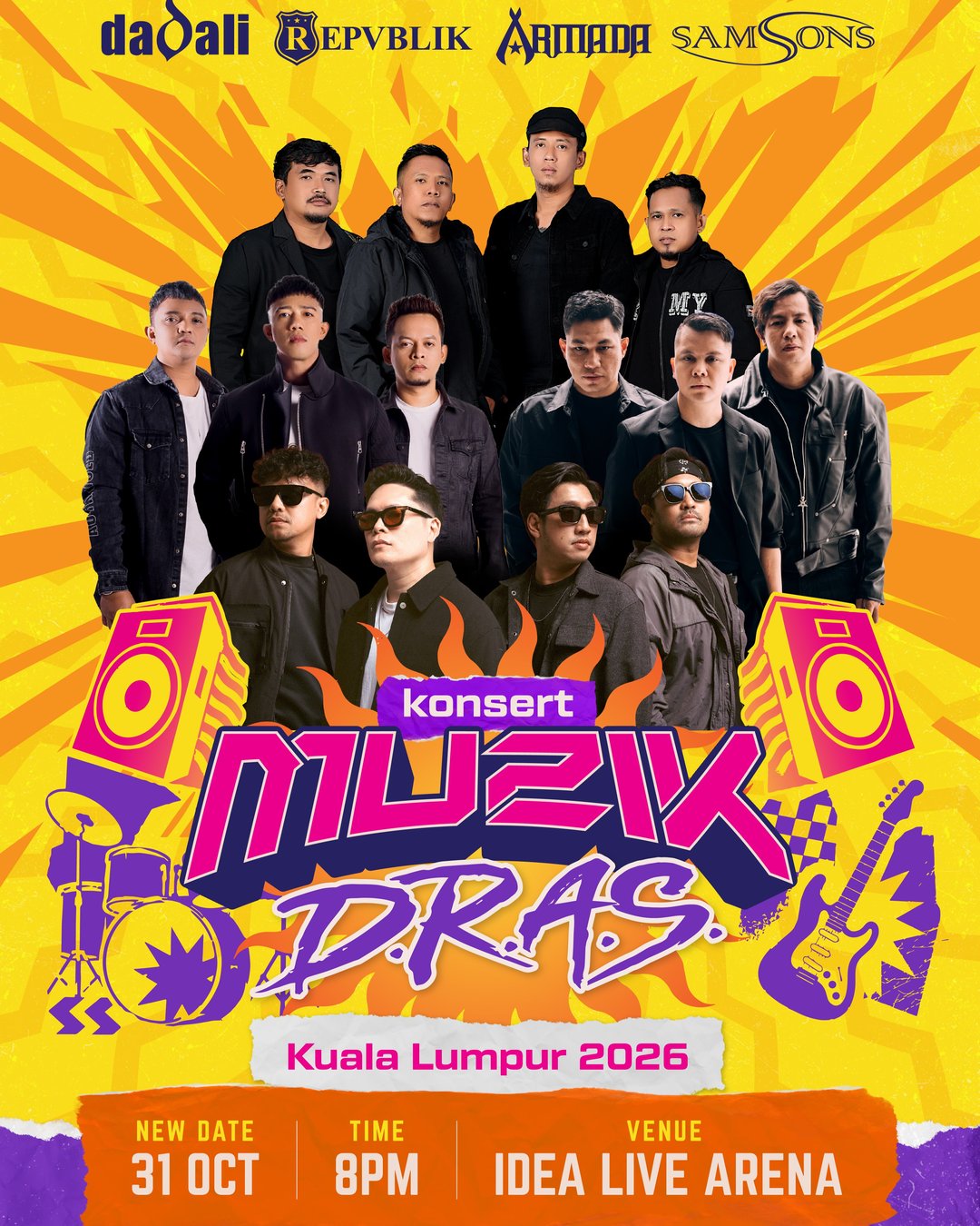 Konsert D.R.A.S Sabtu Ini di Idea Live Arena, Janji Suasana Lebih Intim