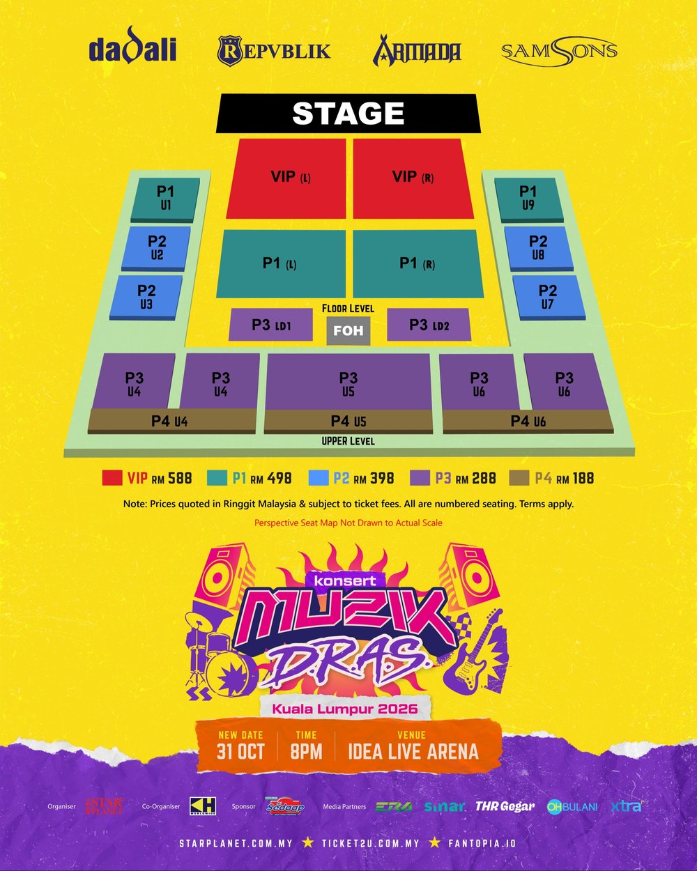 Konsert D.R.A.S Sabtu Ini di Idea Live Arena, Janji Suasana Lebih Intim