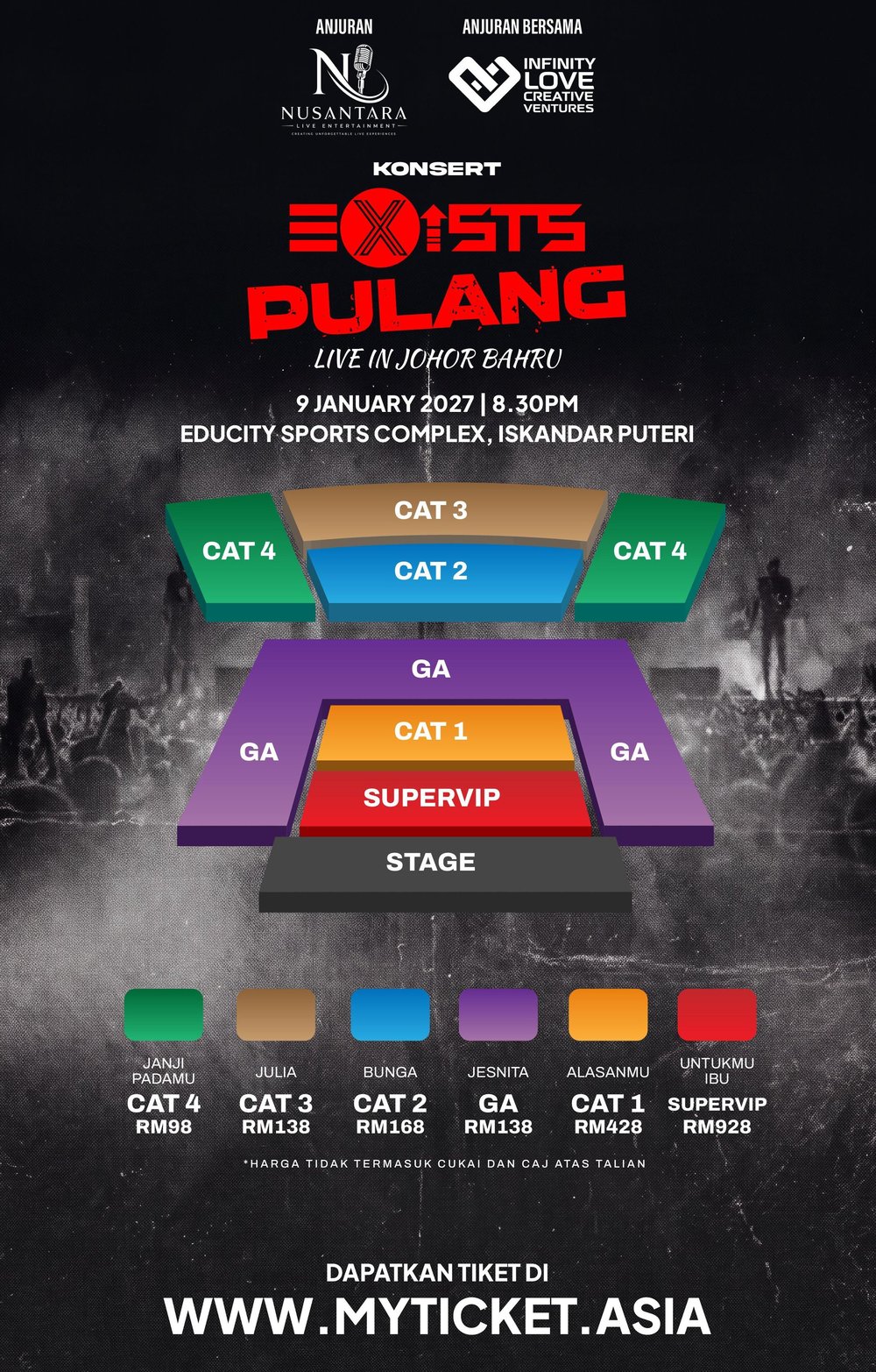 Exists 'Pulang' ke Johor, Gabung Tujuh Anggota Asal di Educity Sports Complex Januari Depan